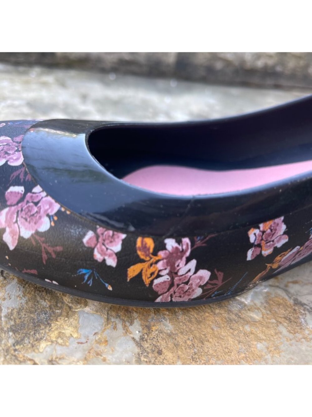 CROCS Womens Floral Comfort Wedge Pumps Size 11 Cottagecore Coquette Feminine - Picture 6 of 14